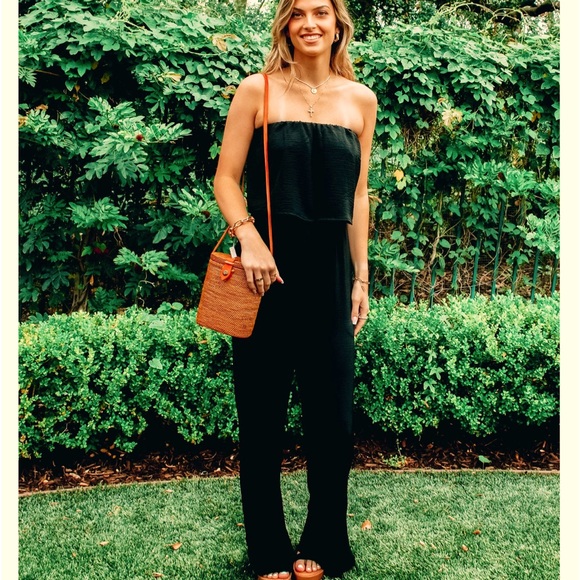 EE:Some Pants - Catch the Sunshine Strapless Jumpsuit NWT